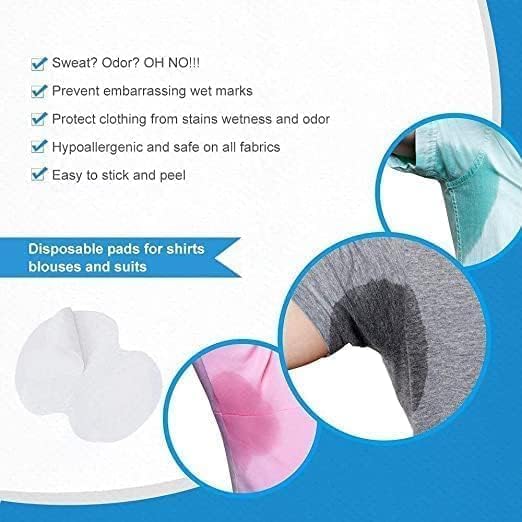 Sweat Pads | Pack of 20 | for Men | Women  Anti-Bacterial, and Odor-Control Underarm Sweat Pads, Peel-off (pack of 20)
