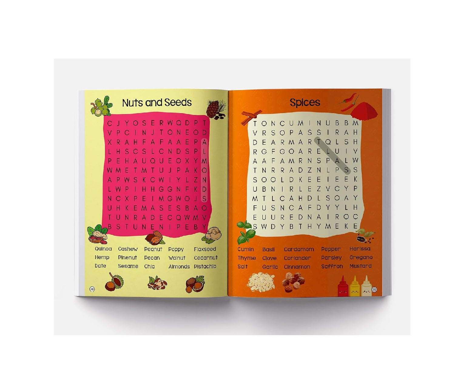 101 Word Search Activity Book: Large Grid Word Search Puzzles for Kids With Attractive Illustrations I  Hardcover