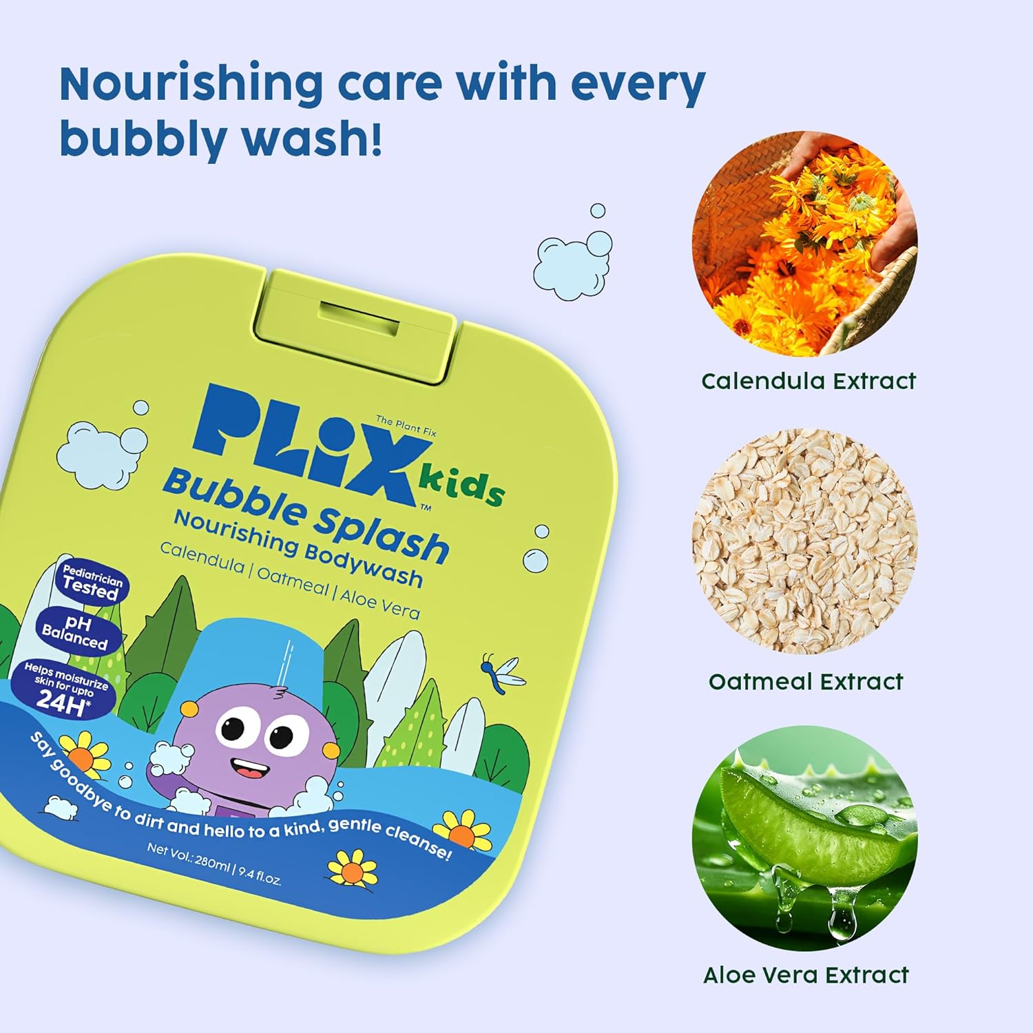 Plix Kids Bubble Splash Nourishing Body Wash