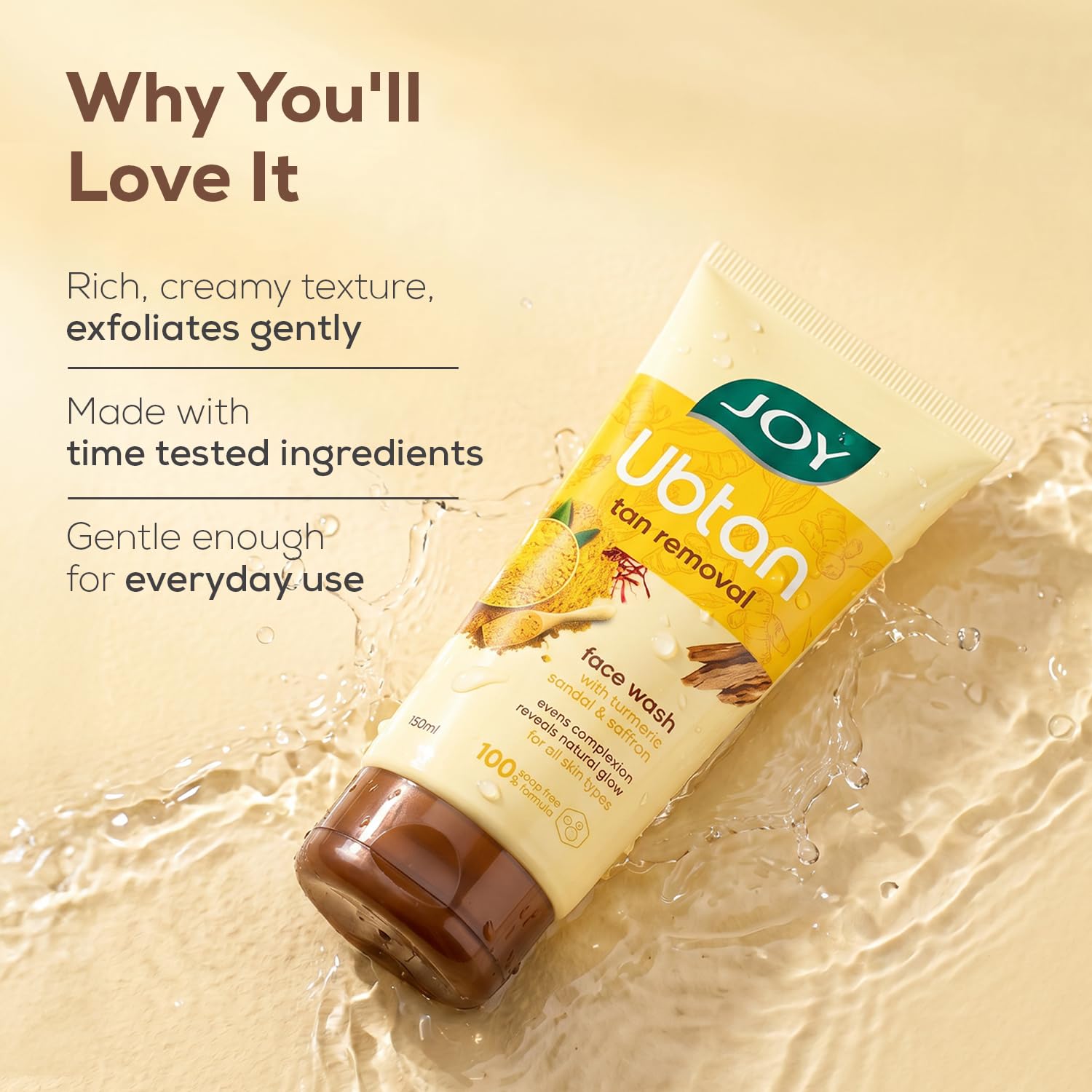 Joy Ubtan Tan Removal Face Wash 200ml