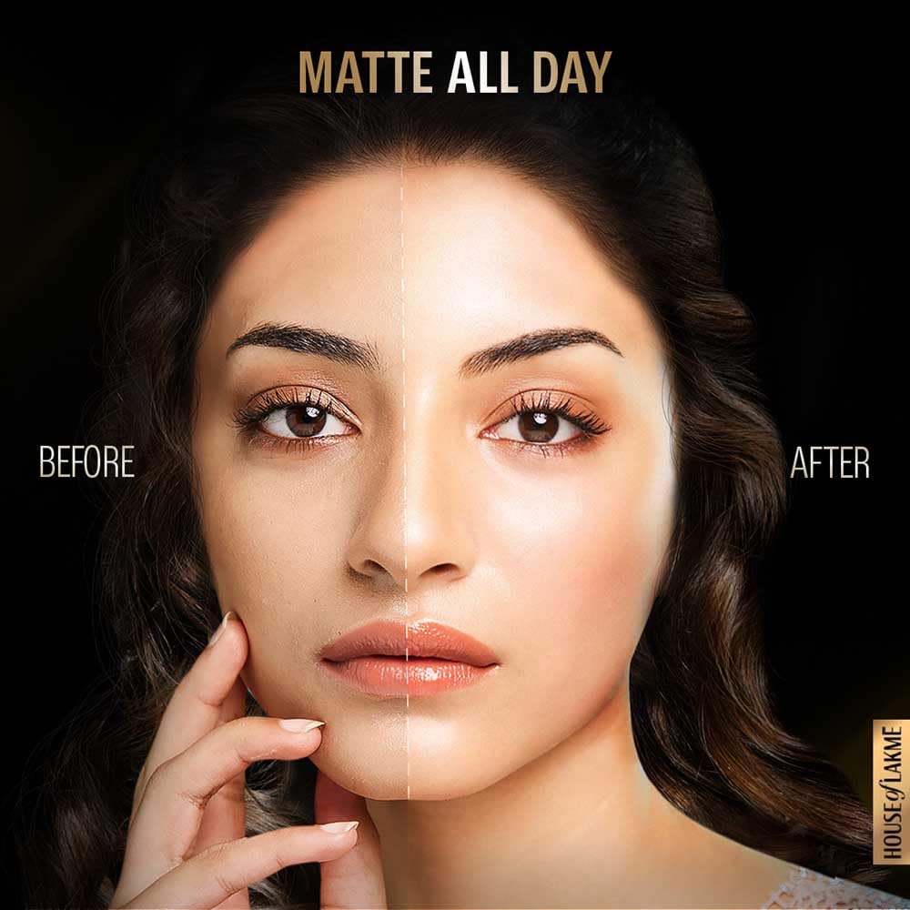Lakme Forever Matte Face Powder, Matte Finish, Oil Cointrol, for rosy glow, Warm Pink, 40g (OG Collection)
