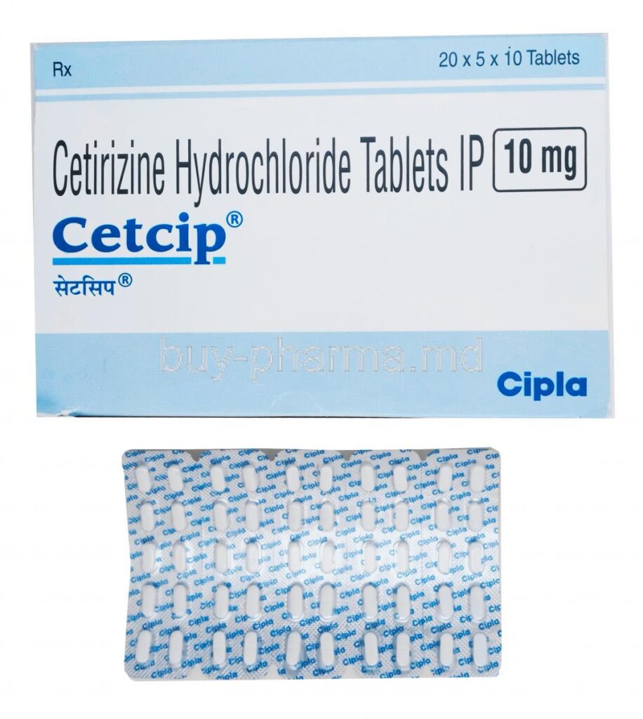 Cetcip Tablet – 50 Tablets For Allergic conditions