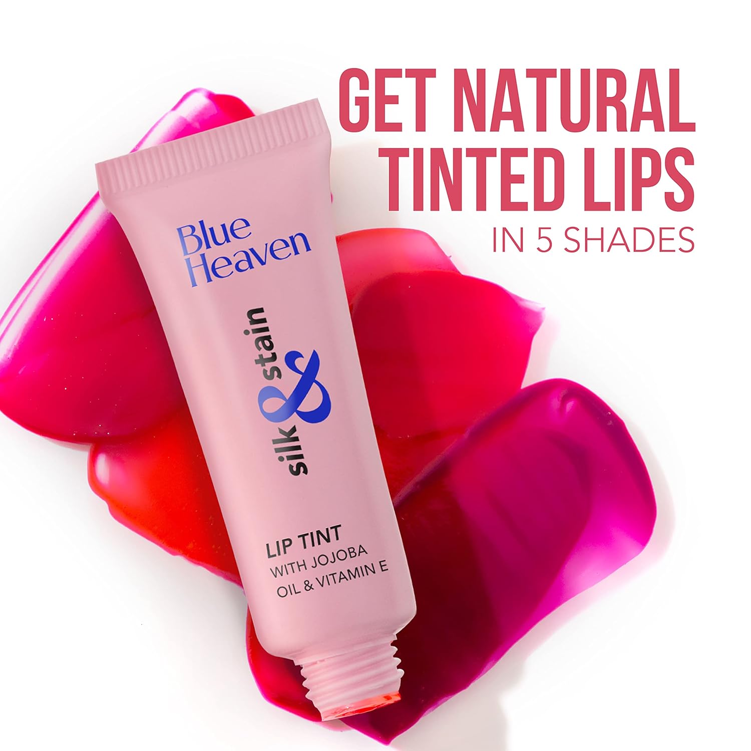 Blue Heaven,Silk & Stain Lip Tint, With Jojoba Oil & Vitamin E, Long Lasting, Non Sticky, Transfer Proof Formula,8ml,Brick Beauty