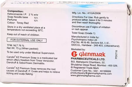 Candid KZ Soap 75 gm for Fungal skin infections