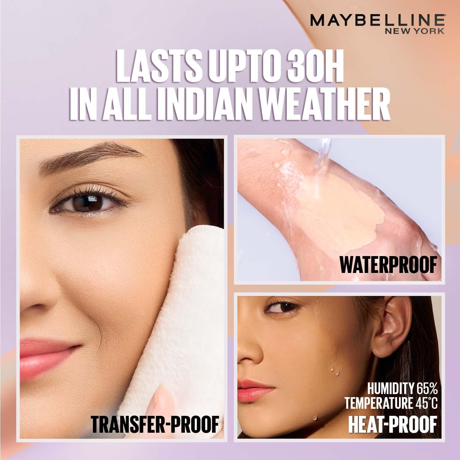 Maybelline New York Super Stay Lumi Matte Liquid Foundation, 30 HR Long Lasting yet Lightweight, 310, 35ml