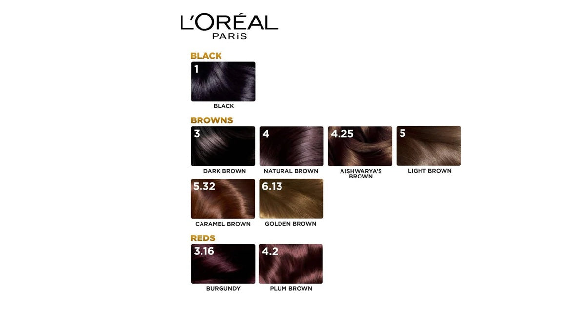 LOreal Paris Excellence Creme Hair Color  3 Dark Brown 72ml+100gm