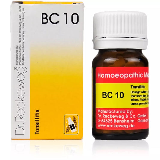 Dr. Reckeweg BC 10 Tablet (20g) For throat pain Bad Breath Tonsilitis Fever