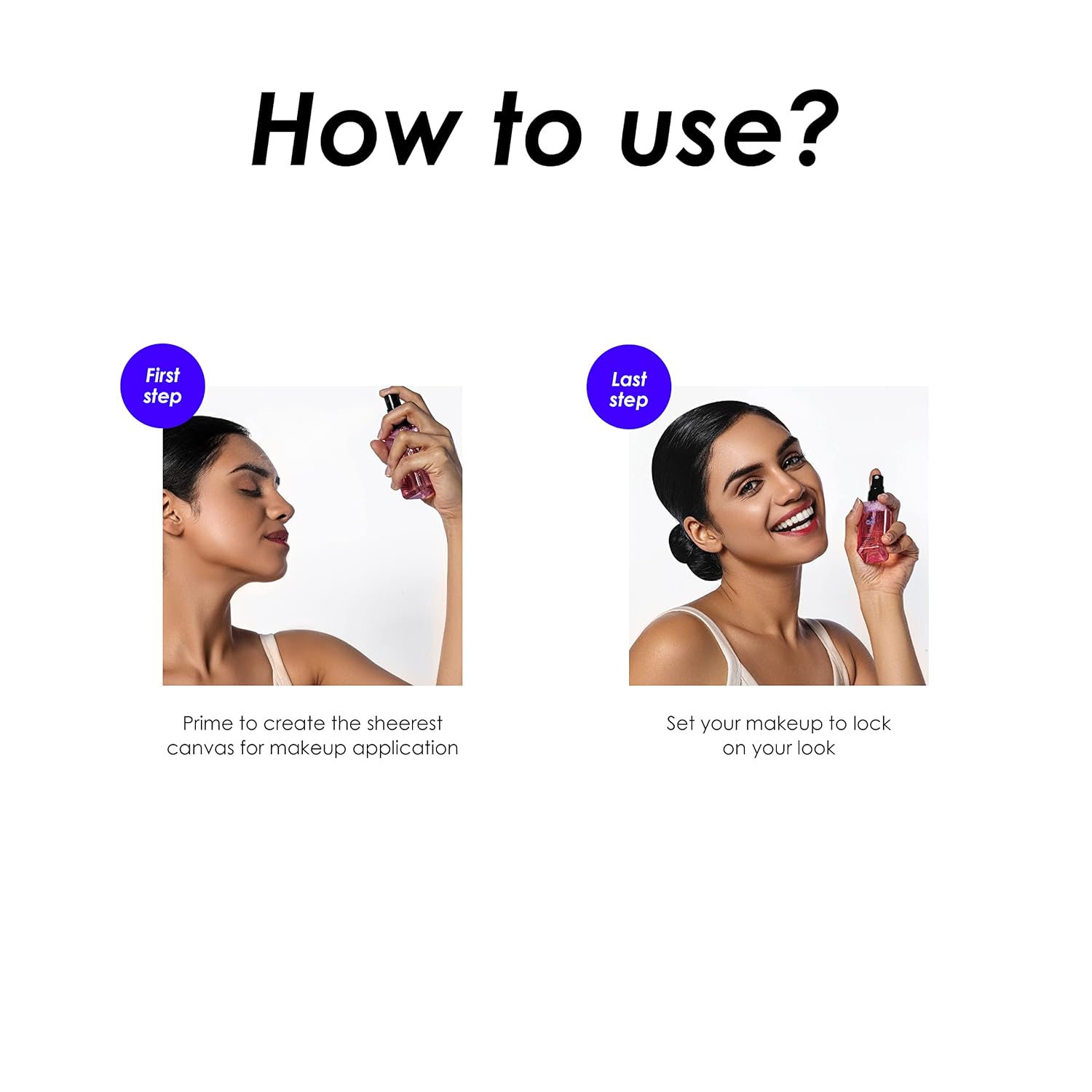 Blue Heaven Prep & Fix 2 in 1 Primer + Makeup Fixer | Infused With Aloe Vera and Vitamin-E | Setting spray & Primer for Face Makeup | 60ml