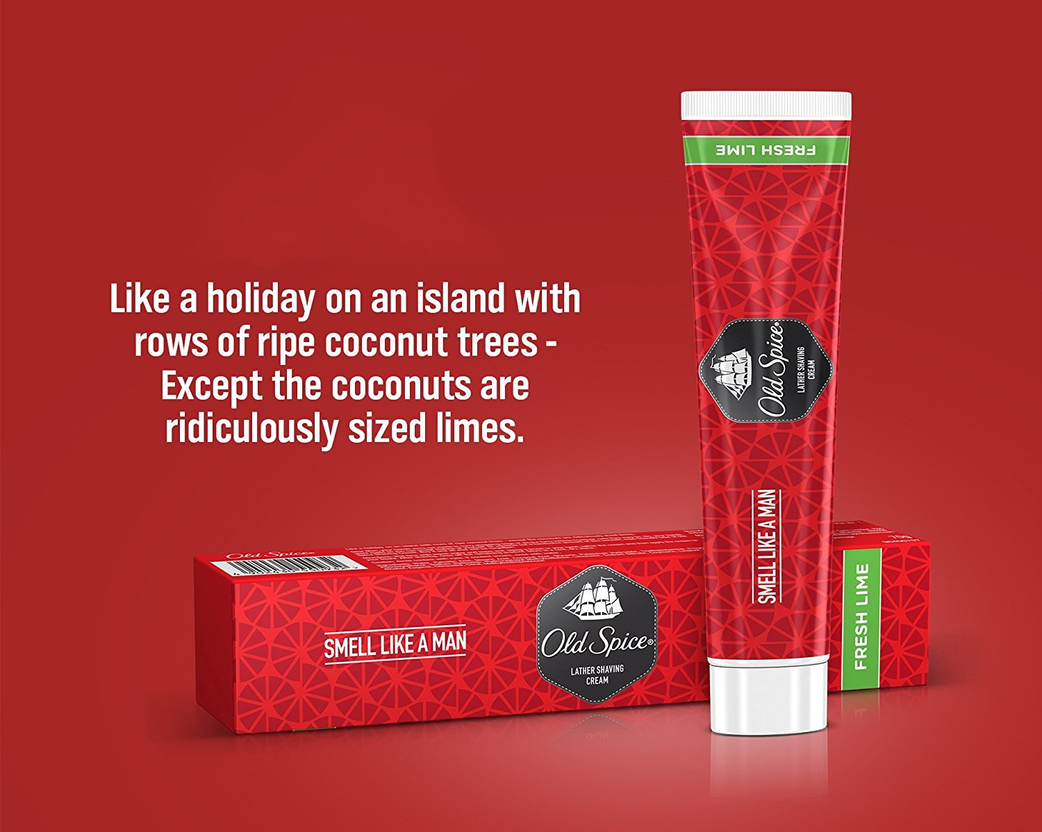 Old Spice Fresh Lime Pre Shave Cream, 70g