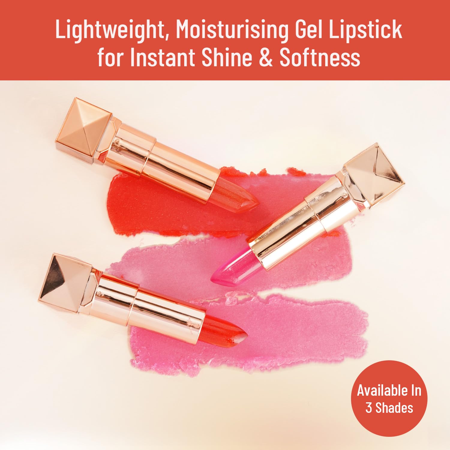 Swiss Beauty Glitter Color Change Gel Lipstick | Moisturising | Glossy Finish | Gives a Natural Colour | Lightweight | Shade-01, 3.6gm