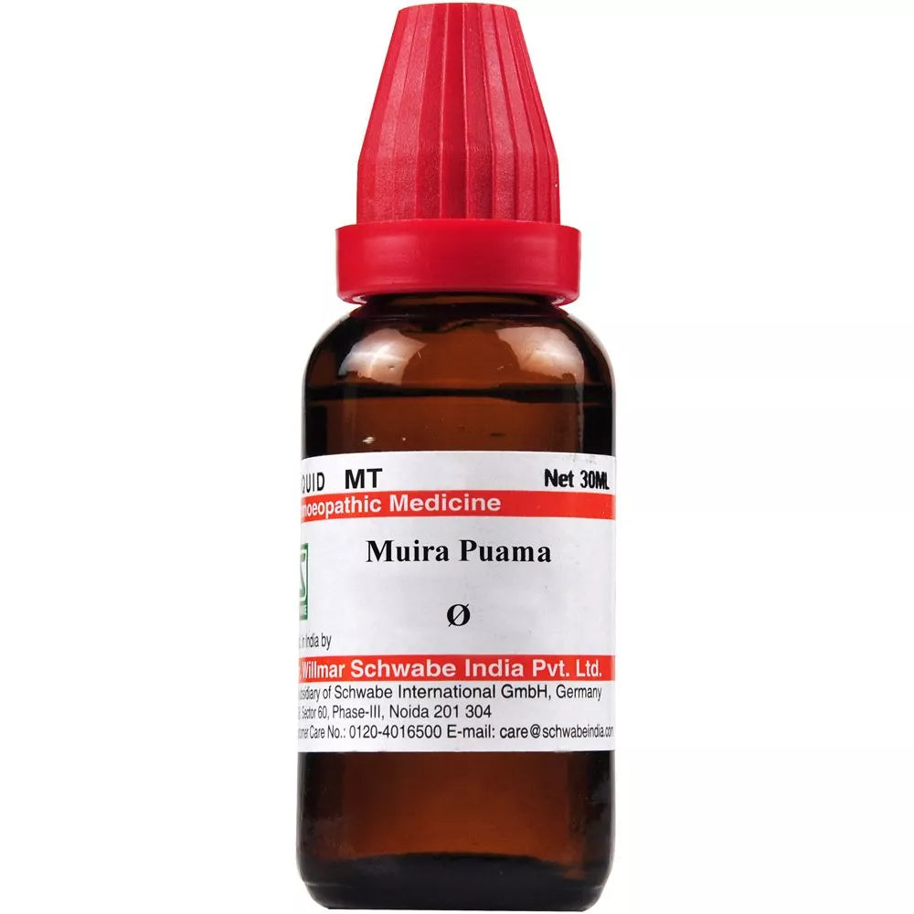 Dr Willmar Schwabe India Muira Puama Mother Tincture 1X(Q) 30ml for indigestion restores stamina