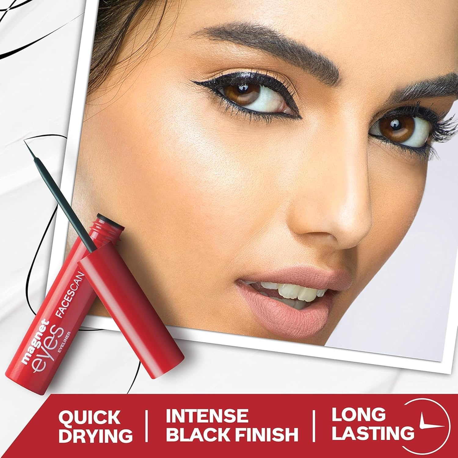 FACES CANADA Magneteyes Eyeliner - Black, 3.5ml