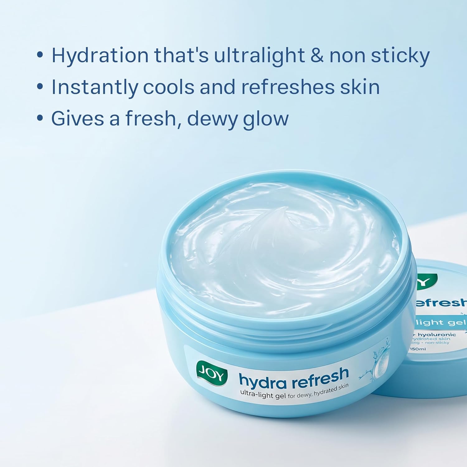 Joy Hydra Refresh Ultra Light Gel, Oil Free Moisturizer with Hyaluronic Acid & Vitamin E 250ml