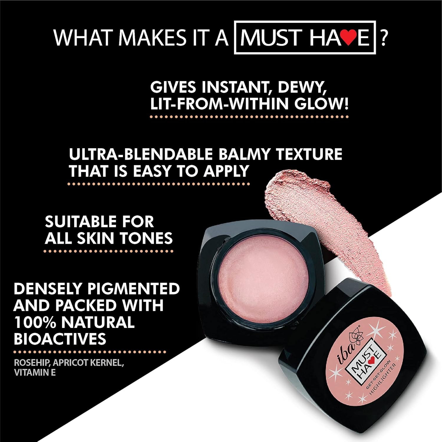 Iba Must Have Get-Set-Glow, Metalic Highlighter, 8g