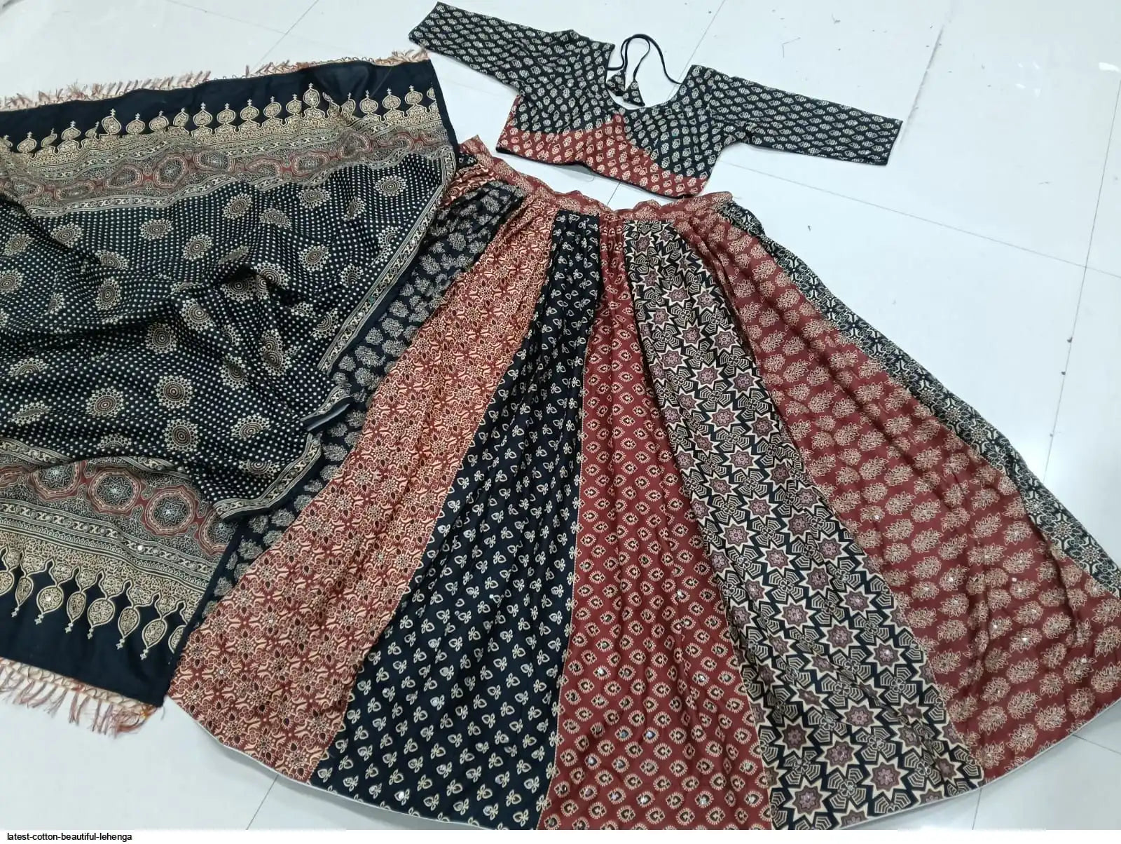 LATEST COTTON BEAUTIFUL LEHENGA