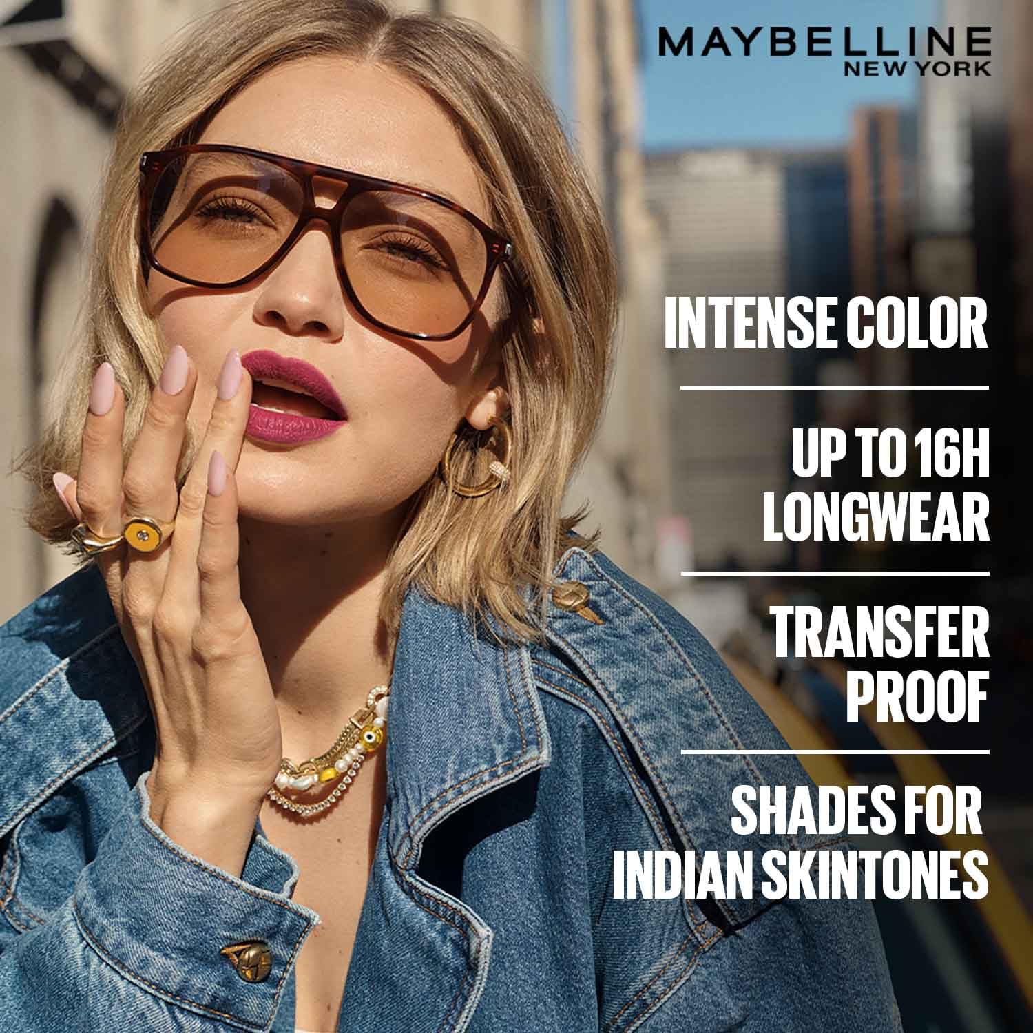 Maybelline New York Liquid Matte Lipstick, Long Lasting, 16hr Wear, Superstay Matte Ink, 20 Pioneer, 5ml