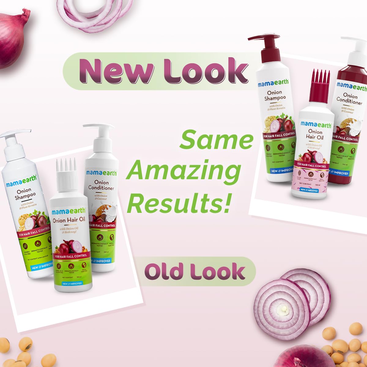 Mamaearth Anti-Hair Fall Spa Kit | Onion Shampoo 250 ml + Conditioner 250 ml + Hair Oil 150 ml | Boosts Growth | Reduces Hair Fall | Softens Hair