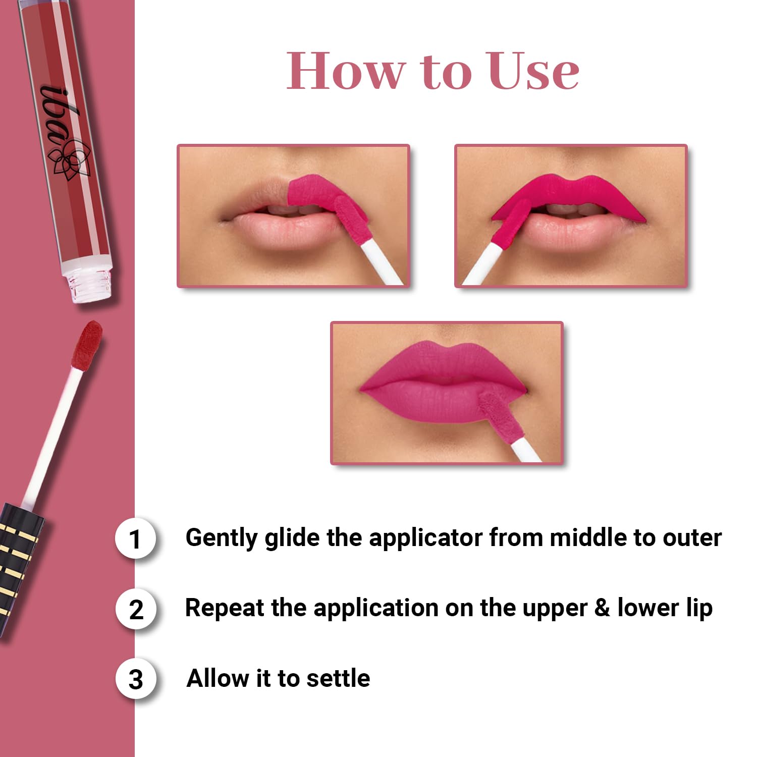 Iba Maxx Matte Liquid Lipstick- Beautiful Mauve 2.6ml