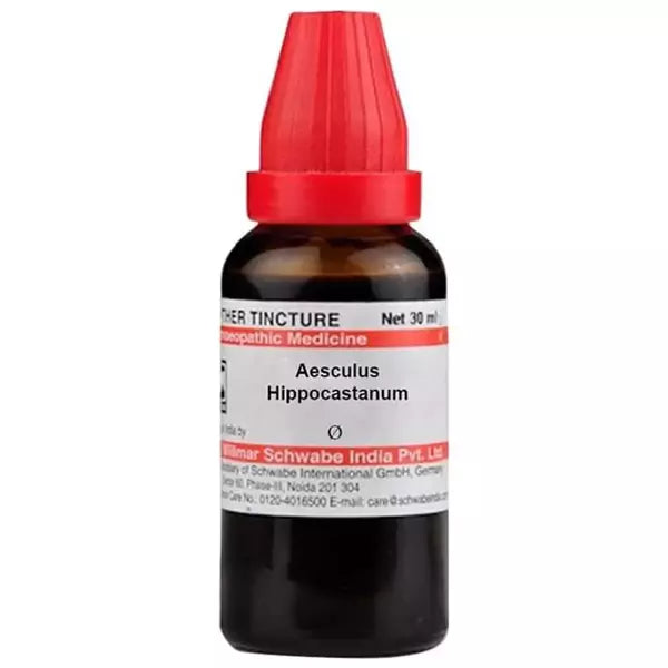 Dr Willmar Schwabe India Aesculus Hippocastanum Mother Tincture (Q) (30ml) for cough diarrhoea eczema swelling