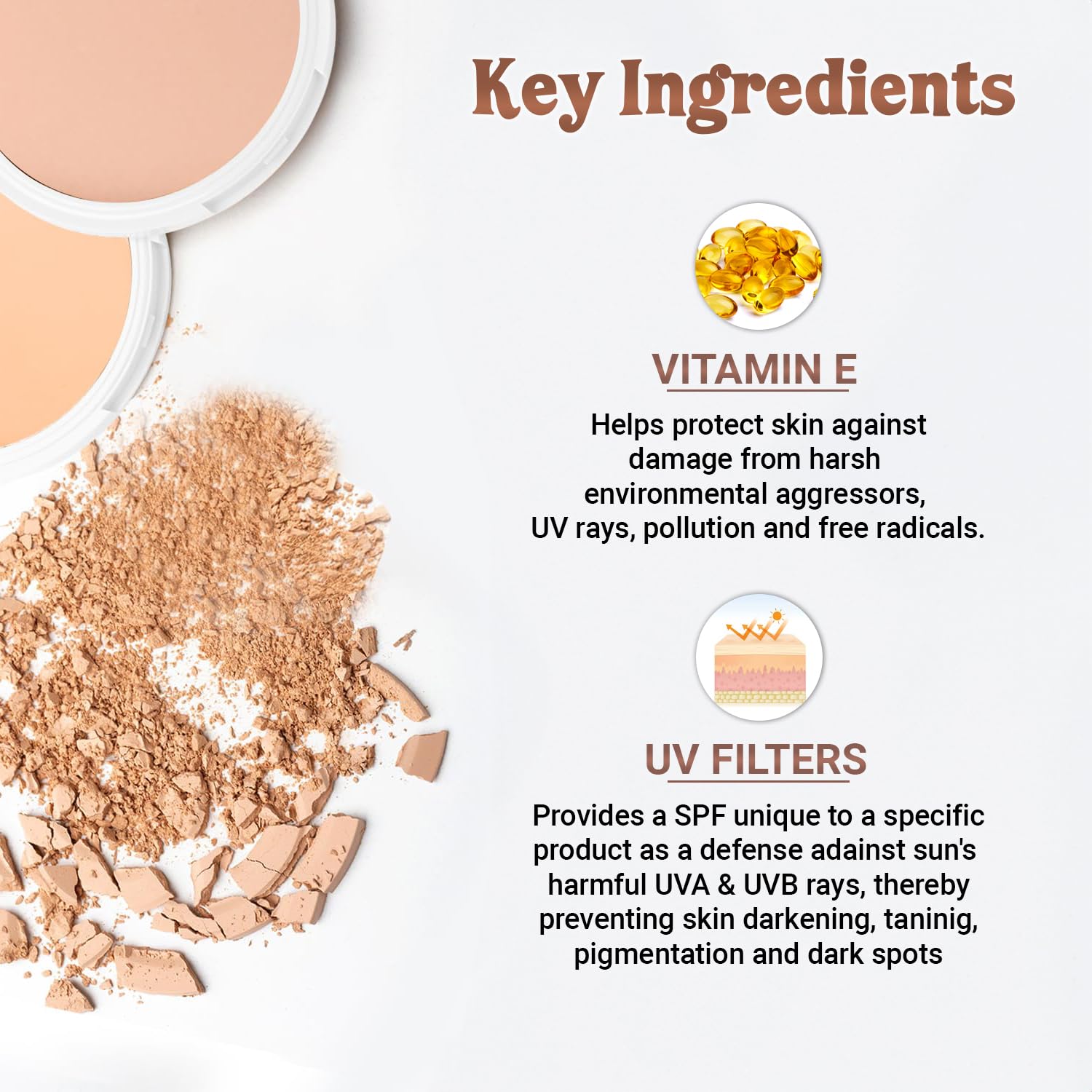Iba Pure Skin Perfect Look Long Wear Mattifying Compact - Medium Shell, 9g