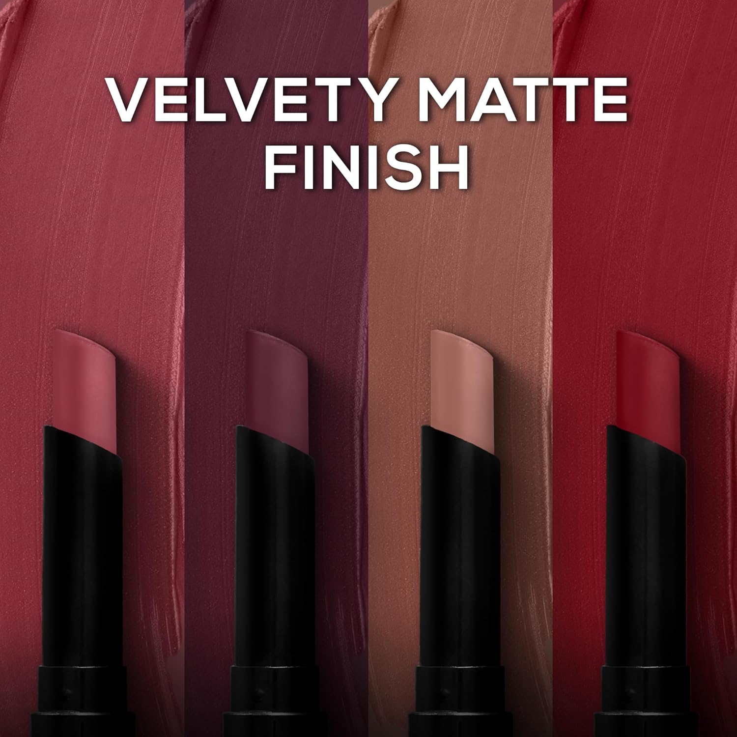 RENEE Very Matte - Pack of 4 Matte Lipsticks, Intense Color Pay Off, Full Coverage Long Lasting Weightless Velvety