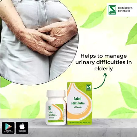 Dr Willmar Schwabe India Homoeopathic Sabal Serrulata 1X MT Tablets (20g) for cough weight loss