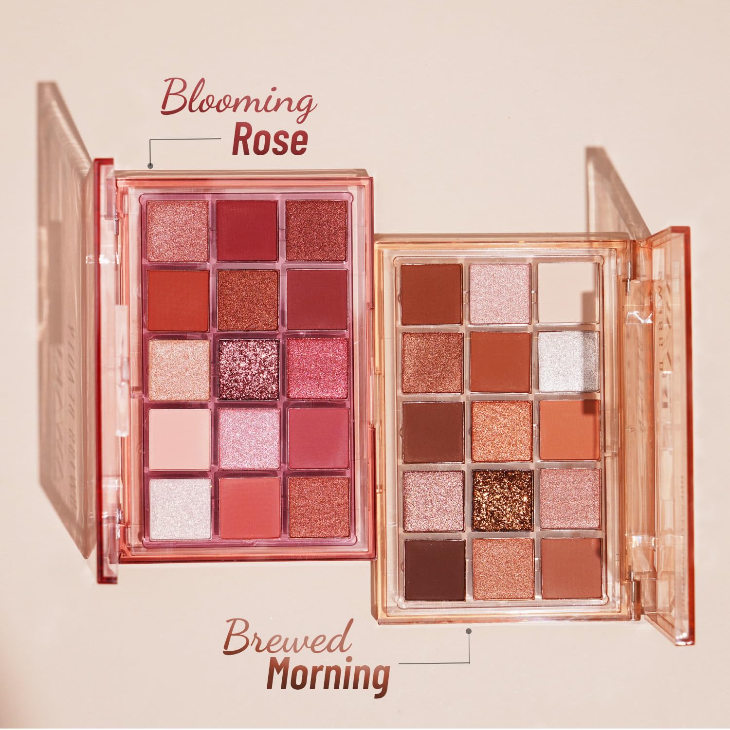 Swiss Beauty Awaken Eyeshadow Palette | Matte + Shimmer Finish | Long-Lasting | Blendable | Shade- 1. Blooming Rose, 11g