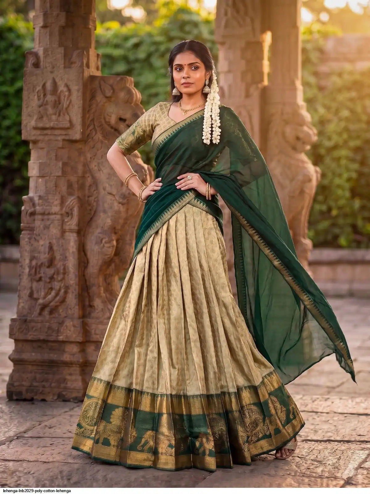 LEHENGA LNB2029 POLY COTTON LEHENGA