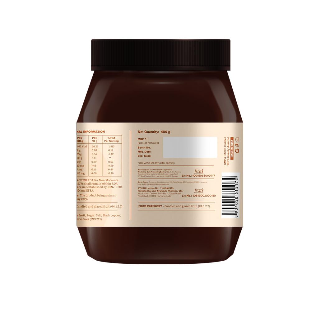 Jiva Ayurveda Chatpata Amla Candy – 400 g For Digestion, immune system, Stimulating Metabolsim