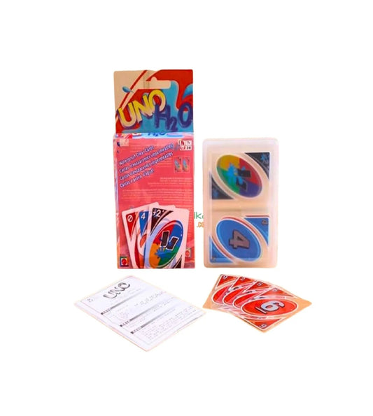 UNO H2O Card Game | Waterproof Plastic UNO Cards | Travel & Outdoor Family Game