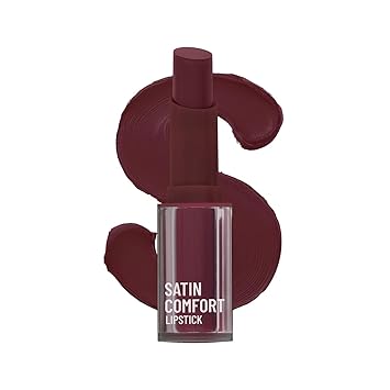 Swiss Beauty Satin Comfort Lipstick | Ultra-Hydrating | Highly Pigmented | Smooth Glide | Satin Matte Finish | One-Swipe Application | Shade- 13 Muted Mauve, 3gm