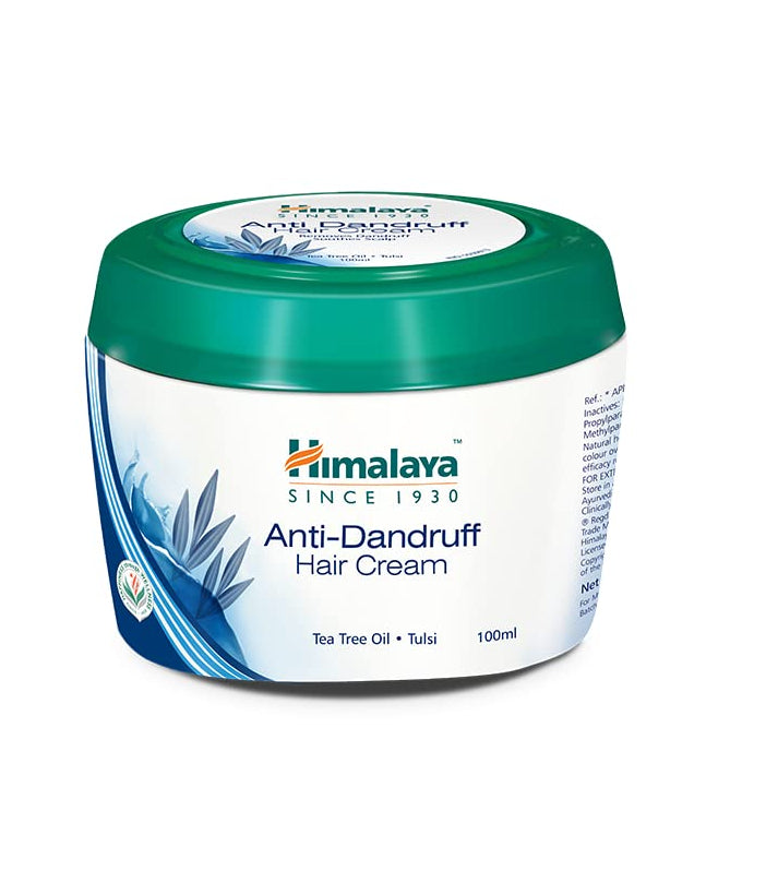 Himalaya Anti-Dandruff Hair Cream | Removes & Prevents Dandruff | Non Sticky Oil Replacement Hair Cream | Soothes Scalp | With Tea Tree Oil & Tulsi | For Women & Men | 100ml