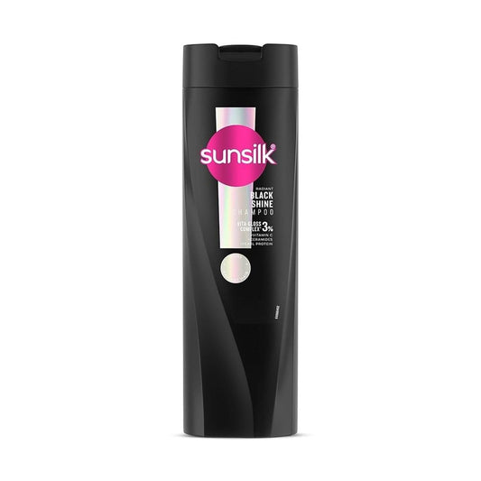 Sunsilk Stunning Black Shine Shampoo, With Amla Pearl Extract, Makes Hair looking Fuller, Moisturised and Shiny, 180 ml