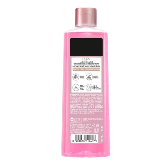 LUX Magnolia Magic Bodywash, with Niacinamide, 245ml for Radiant & Bouncy Skin Feel