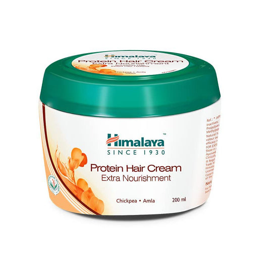 Himalaya Protein Hair Cream | Controls Hair Damage & Improves Hair Conditioning | Non Sticky Oil Replacement Hair Cream| With Chickpea & Amla | For Women & Men | 200ml