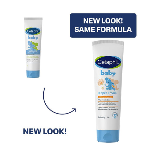 Cetaphil Baby Diaper Rash Cream With Organic Calendula 70 g Zinc Oxide Barrier