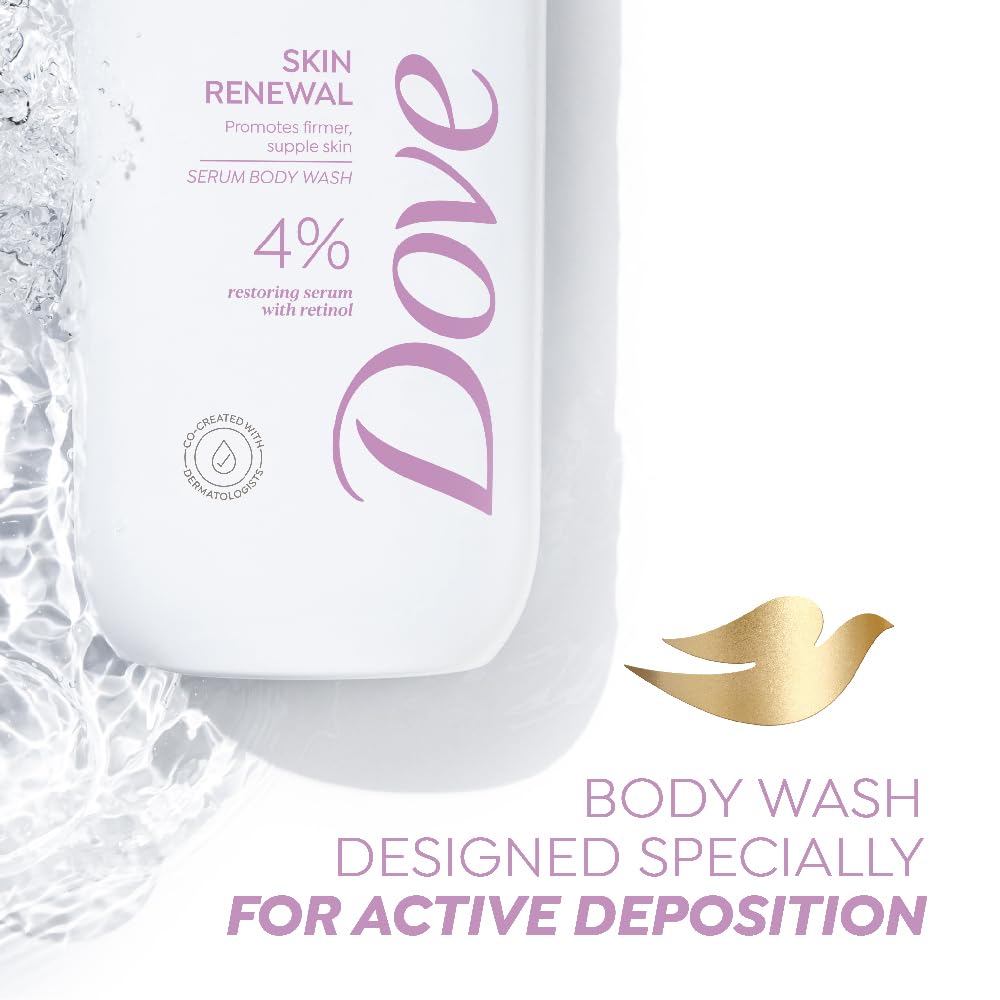 Dove 4% Restoring Serum With Retinol Skin Renewal Bodywash - 300 ml