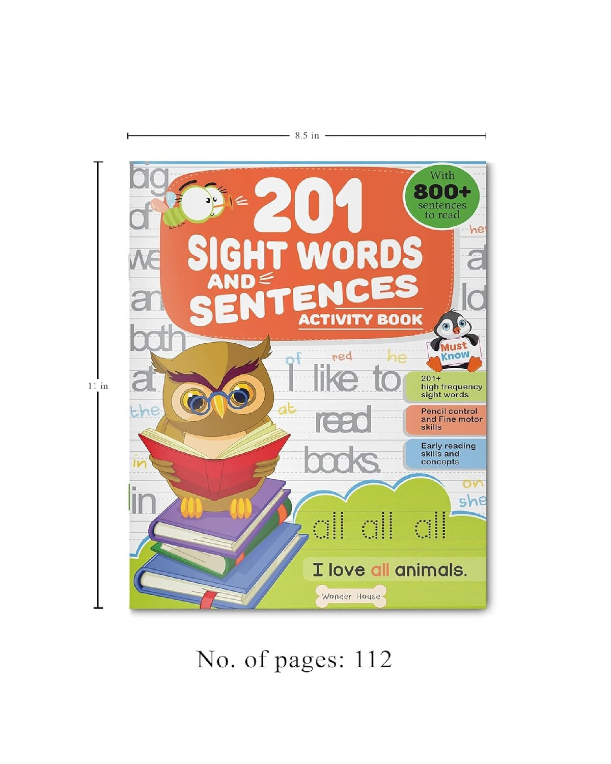 201 Sight Words and Sentences: Activity Book for Children | 800+ Sentences to Read and Practice | Ages 5–8 | 5+ Hours of Learning and Fun Paperback – Picture Book
