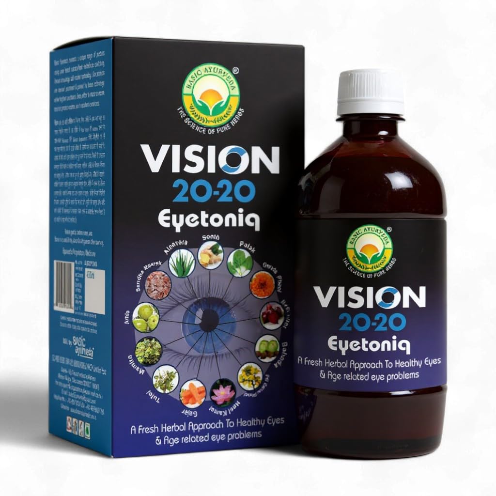 Basic Ayurveda Vision 20-20 Eyetoniq 450 ml For dull pain with burning, Blurring vision, oedema