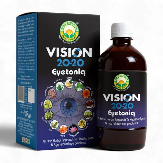Basic Ayurveda Vision 20-20 Eyetoniq 450 ml For dull pain with burning, Blurring vision, oedema