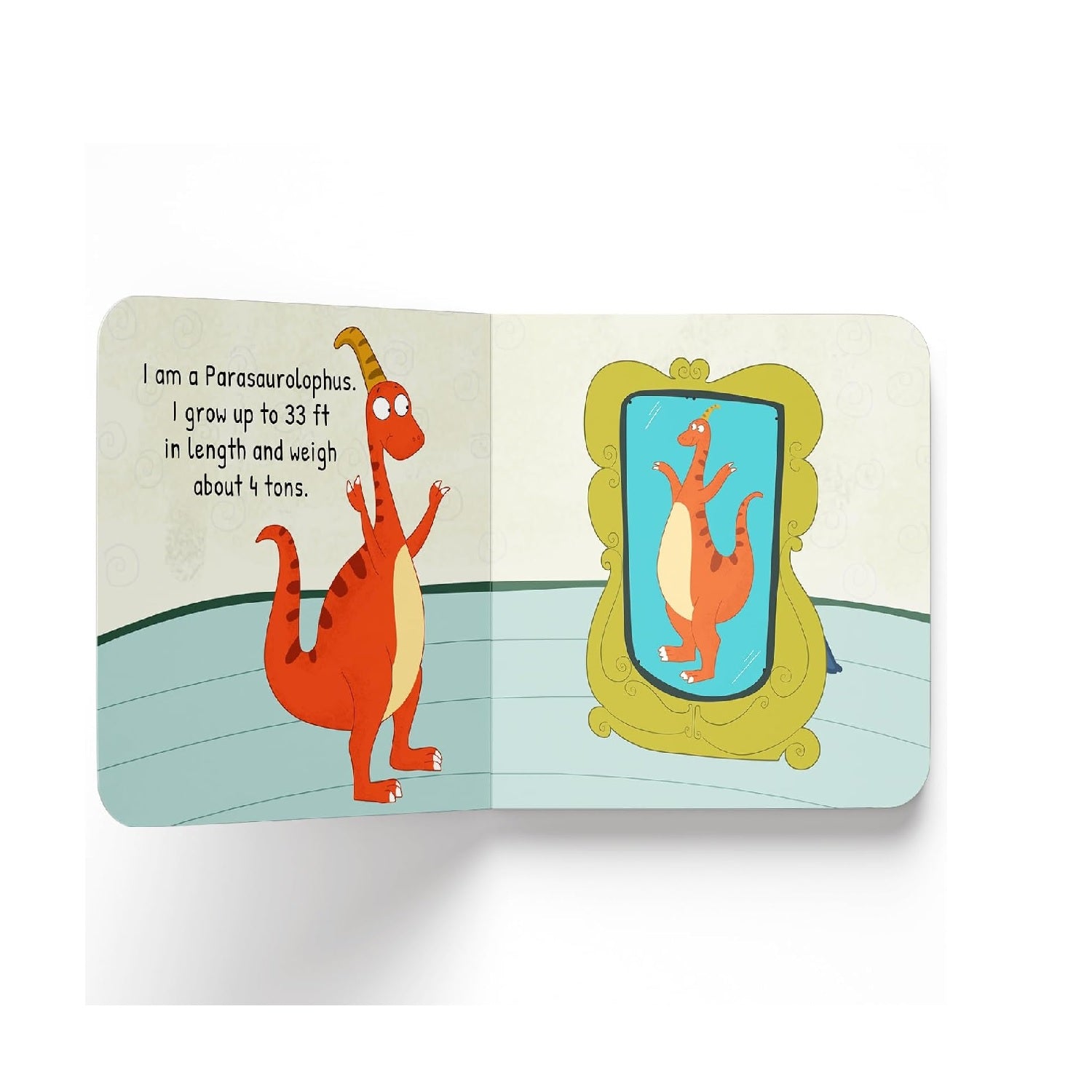 Parasaurus  – My First Dino Board Book: Illustrated Dinosaur Picture Book for Kids | Board Book