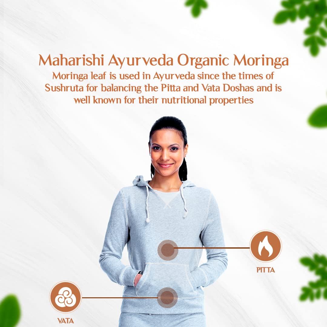 Maharishi Ayurveda Organic Moringa Tablet For pain and inflammation in joints, digestion and metabolism