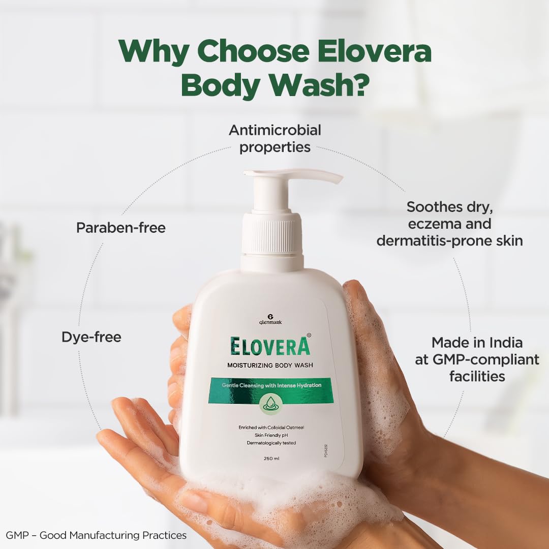 Glenmark Elovera Moisturising Body Wash - 250 ml