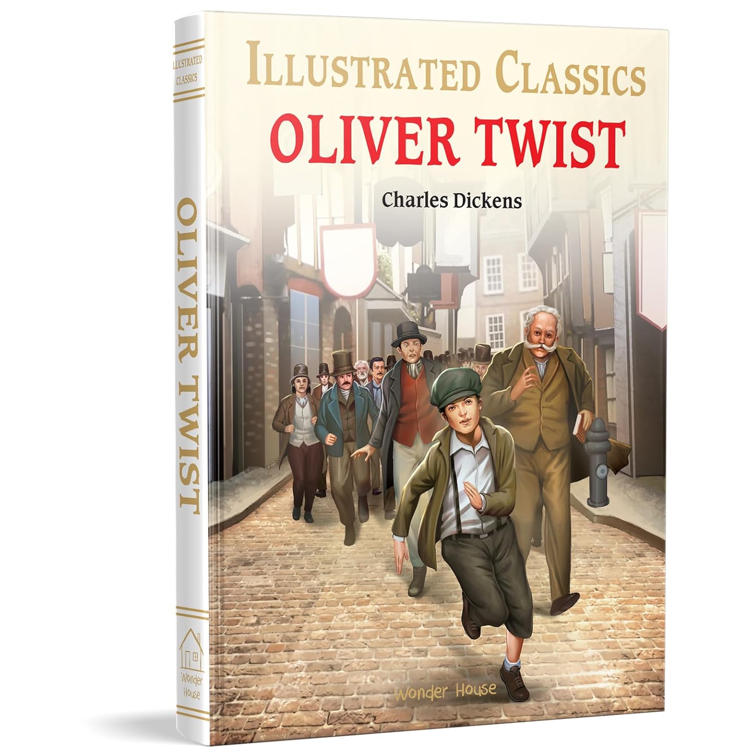 Oliver Twist : Illustrated Abridged Children Classics English Novel with Review Questions Hardcover Book