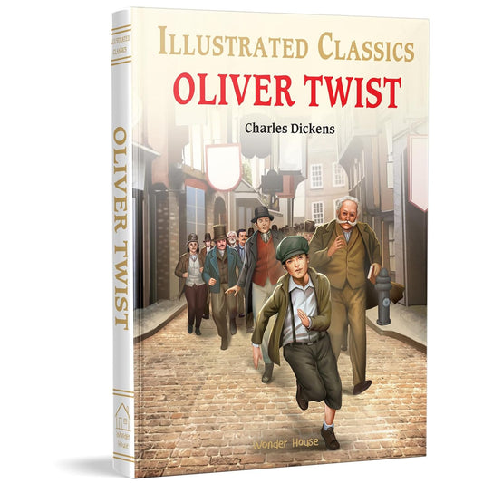 Oliver Twist : Illustrated Abridged Children Classics English Novel with Review Questions Hardcover Book