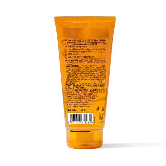Pears Pure And Gentle Facewash - 60 gm