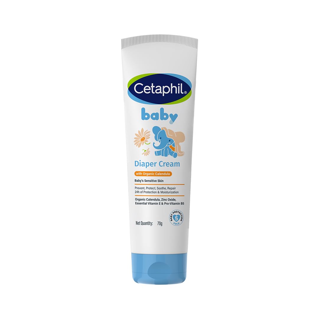 Cetaphil Baby Diaper Rash Cream With Organic Calendula 70 g Zinc Oxide Barrier