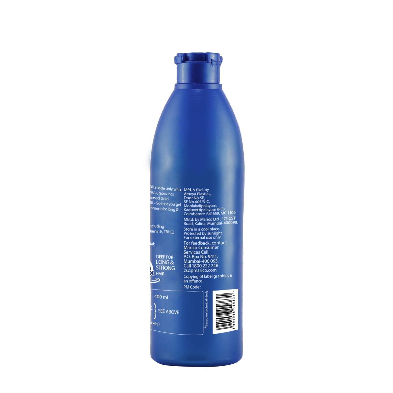 Parachute Advansed Gold Coconut Hair Oil, 400 ml