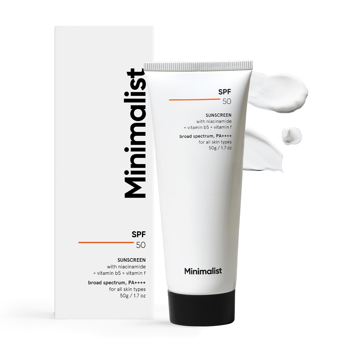 SPF 50 Sunscreen With Niacinamide Multivitamins No White Cast Broad Spectrum