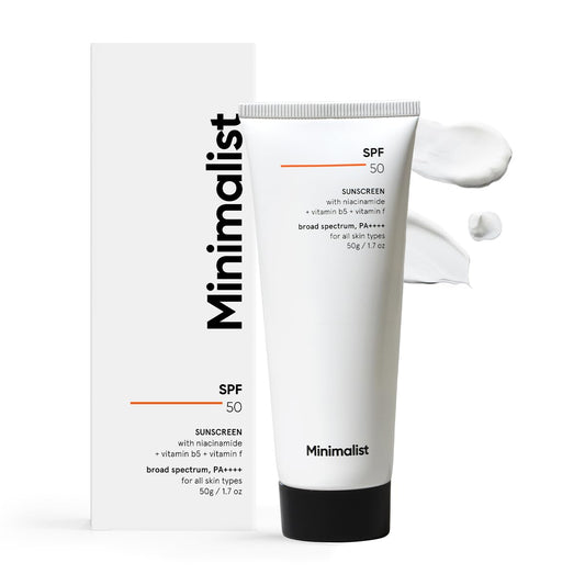 SPF 50 Sunscreen With Niacinamide Multivitamins No White Cast Broad Spectrum